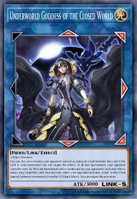 Underworld Goddess of the Closed World Yu-Gi-Oh card