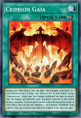 Crimson Gaia Yu-Gi-Oh card