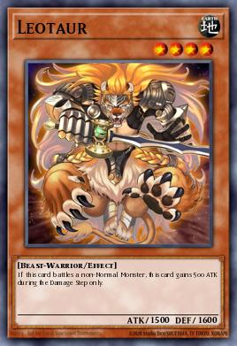 Leotaur Yu-Gi-Oh card