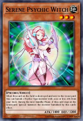 Serene Psychic Witch Yu-Gi-Oh card