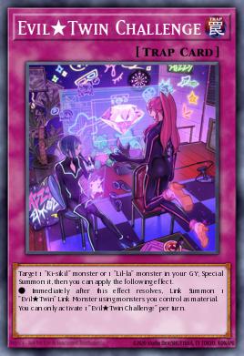 Evil★Twin Challenge Yu-Gi-Oh card