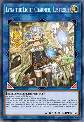 Lyna the Light Charmer, Lustrous Yu-Gi-Oh card