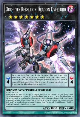 Odd-Eyes Rebellion Dragon Overlord Yu-Gi-Oh card