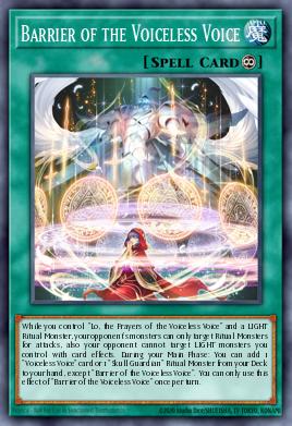 Barrier of the Voiceless Voice Yu-Gi-Oh card