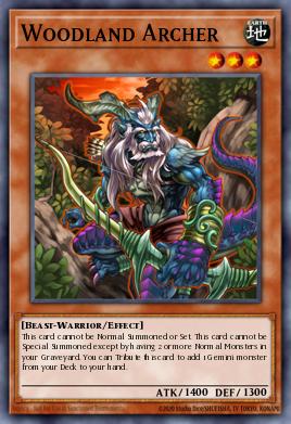 Woodland Archer Yu-Gi-Oh card