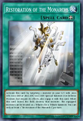 Restoration of the Monarchs Yu-Gi-Oh card