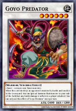 Goyo Predator Yu-Gi-Oh card