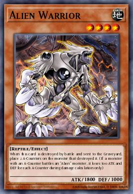 Alien Warrior Yu-Gi-Oh card