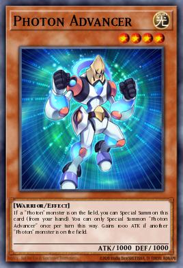 Photon Advancer Yu-Gi-Oh card