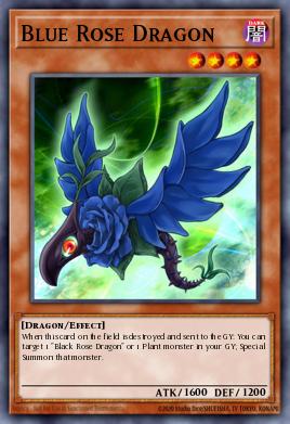 Blue Rose Dragon Yu-Gi-Oh card
