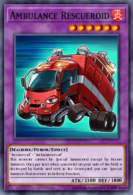 Ambulance Rescueroid Yu-Gi-Oh card