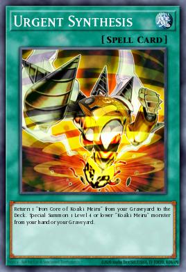 Urgent Synthesis Yu-Gi-Oh card