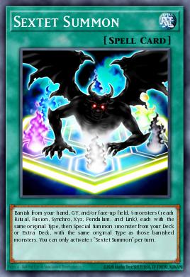Sextet Summon Yu-Gi-Oh card