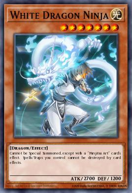 White Dragon Ninja Yu-Gi-Oh card