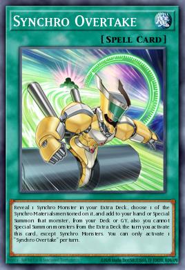Synchro Overtake Yu-Gi-Oh card