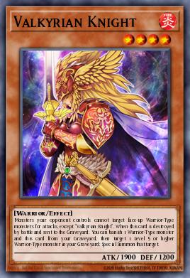 Valkyrian Knight Yu-Gi-Oh card
