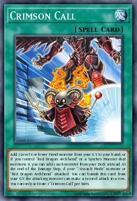 Crimson Call Yu-Gi-Oh card