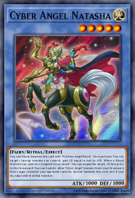 Cyber Angel Natasha Yu-Gi-Oh card