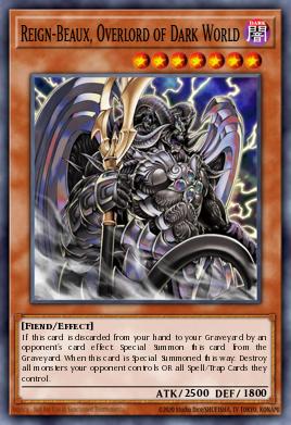 Reign-Beaux, Overlord of Dark World Yu-Gi-Oh card