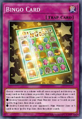 Bingo! Yu-Gi-Oh card