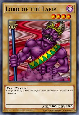 Lord of the Lamp Yu-Gi-Oh card
