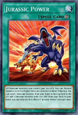 Jurassic Power Yu-Gi-Oh card