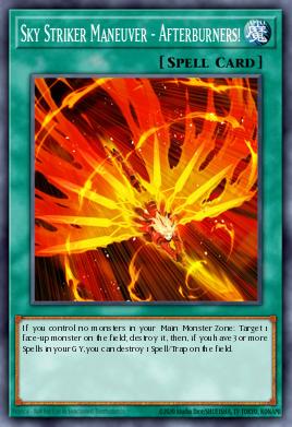 Sky Striker Maneuver - Afterburners! Yu-Gi-Oh card