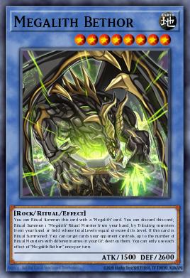 Megalith Bethor Yu-Gi-Oh card
