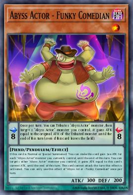 Abyss Actor - Funky Comedian Yu-Gi-Oh card