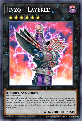 Jinzo - Layered Yu-Gi-Oh card