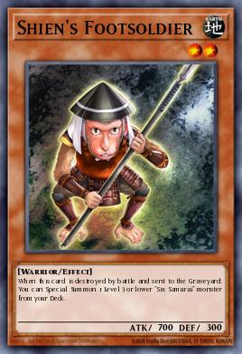 Shien's Footsoldier Yu-Gi-Oh card