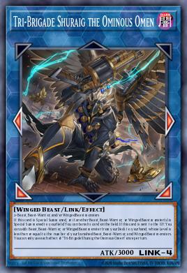 Tri-Brigade Shuraig the Ominous Omen Yu-Gi-Oh card