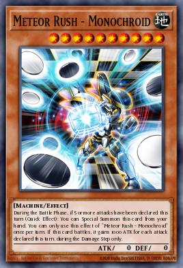 Meteor Rush - Monochroid Yu-Gi-Oh card