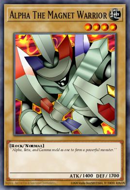Alpha The Magnet Warrior Yu-Gi-Oh card