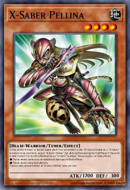 X-Saber Pellina Yu-Gi-Oh card