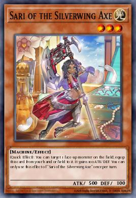 Sari of the Silverwing Axe Yu-Gi-Oh card