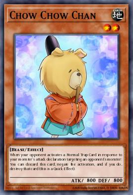 Chow Chow Chan Yu-Gi-Oh card