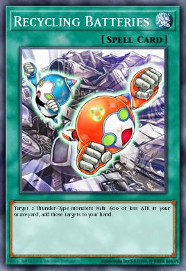 Recycling Batteries Yu-Gi-Oh card